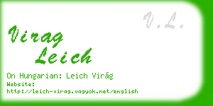 virag leich business card