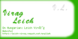 virag leich business card